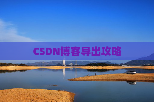 CSDN博客导出攻略